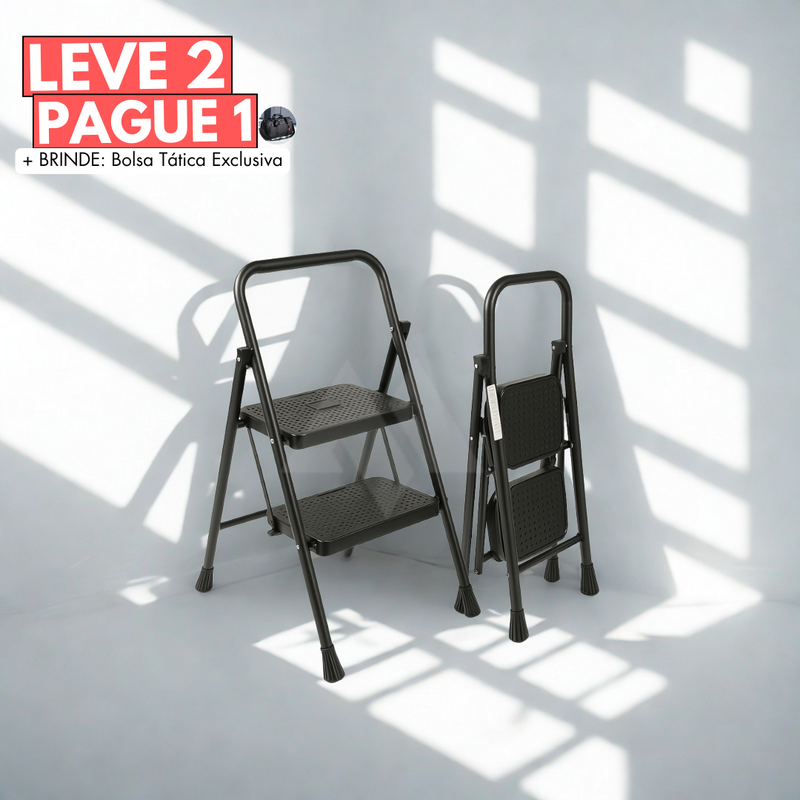 [Leve 2 Pague 1] Escada Evolut 100% Antiderrapante + BRINDE: Bolsa MultiTarefa