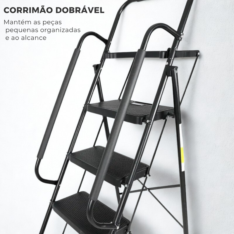 [Leve 2 Pague 1] Escada Evolut 100% Antiderrapante + BRINDE: Bolsa MultiTarefa