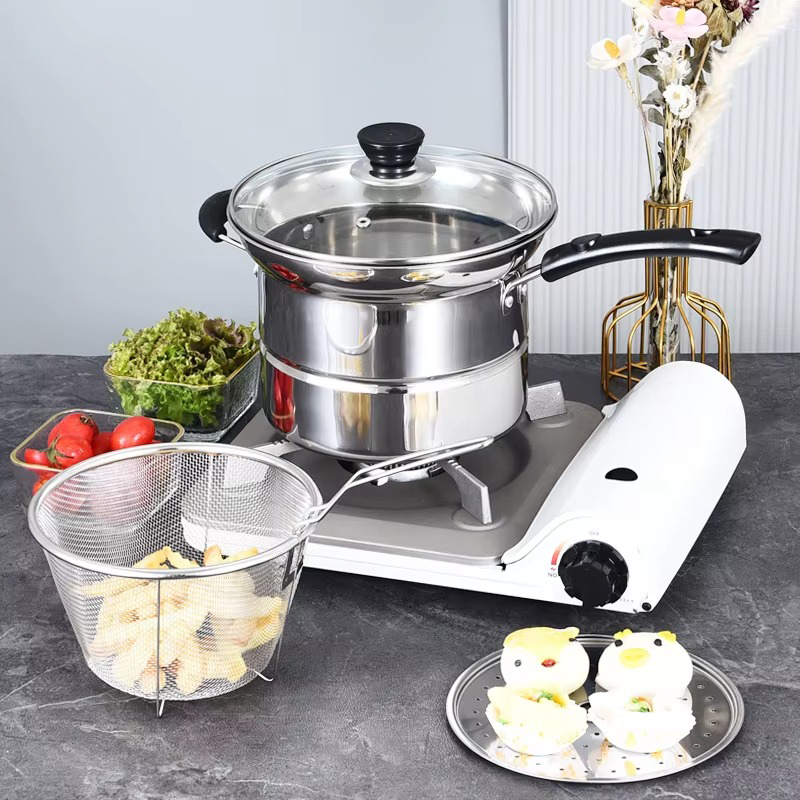 [Leve 2 Pague 1] Mega Panela ChefLar de Inox 5 em 1 Multifunções - À Prova de Explosões + BRINDE: Kit Utensílios