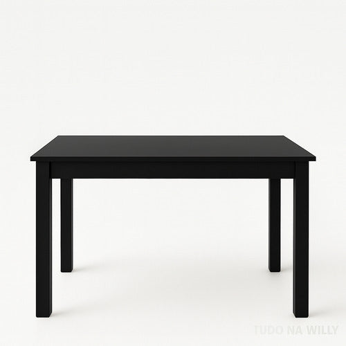 Conjunto Mesa Jantar Moderna 120x90 Industrial + 4 Cadeiras