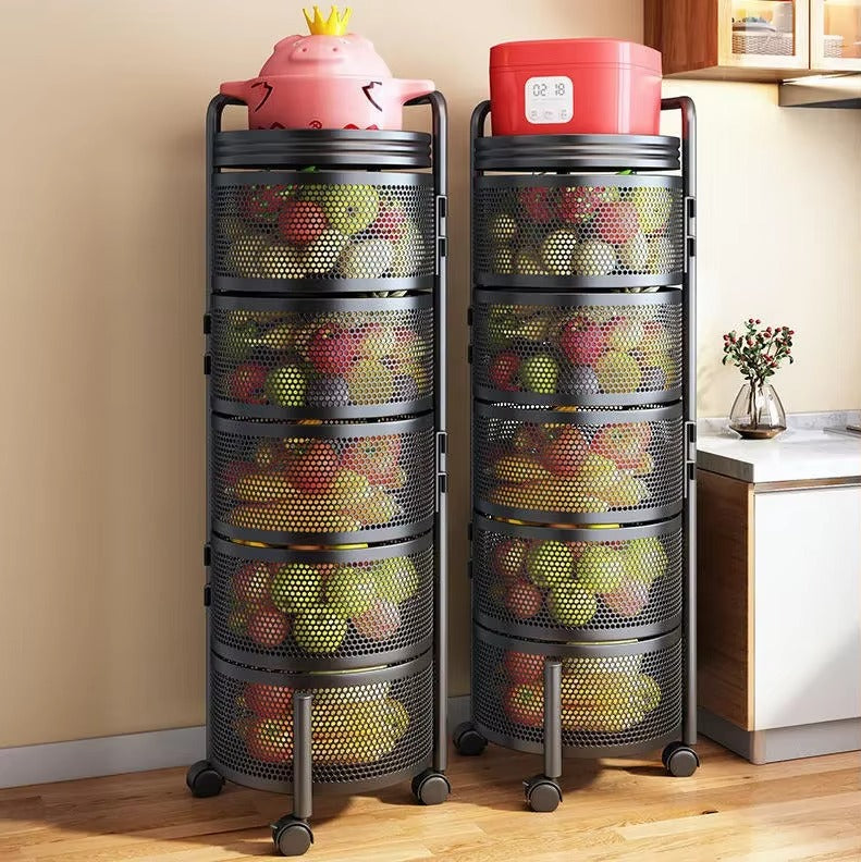 [Leve 2 Pague 1] MetalRack 360° Organizador Giratório Multifunções + BRINDE: Kit de Potes Herméticos
