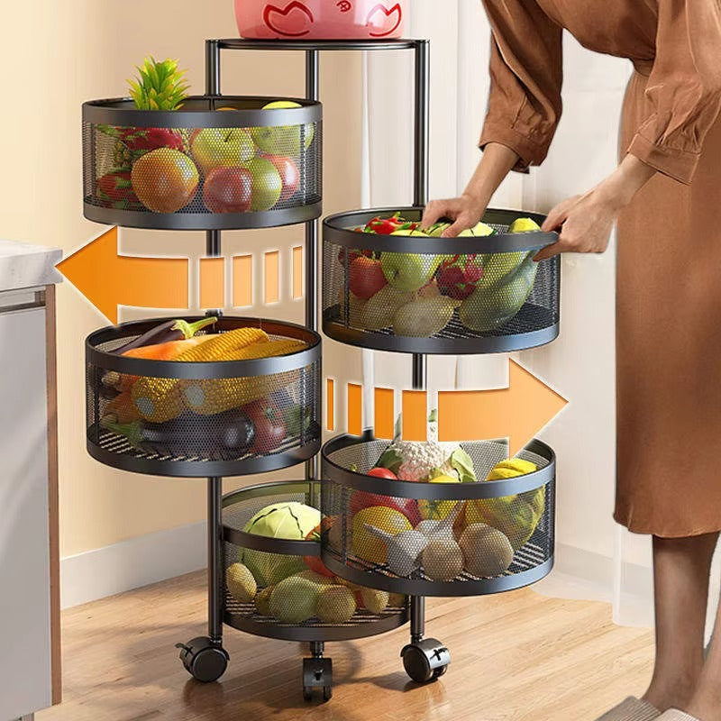 [Leve 2 Pague 1] MetalRack 360° Organizador Giratório Multifunções + BRINDE: Kit de Potes Herméticos